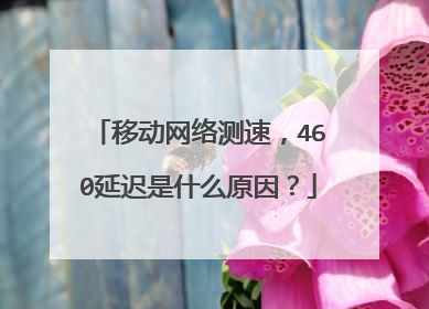 移动网络测速，460延迟是什么原因？