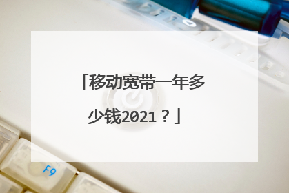 移动宽带一年多少钱2021？