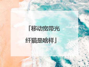 移动宽带光纤猫是啥样