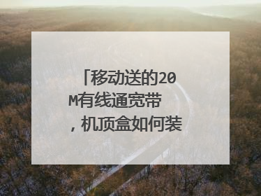 移动送的20M有线通宽带 ，机顶盒如何装第三方软件？
