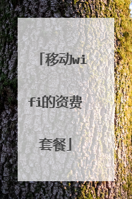 移动wifi的资费套餐