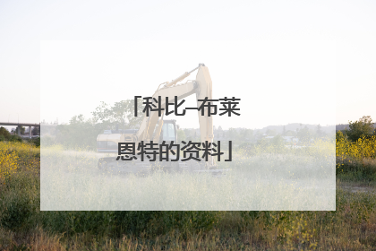 科比—布莱恩特的资料