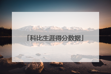 科比生涯得分数据
