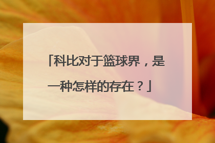 科比对于篮球界，是一种怎样的存在？