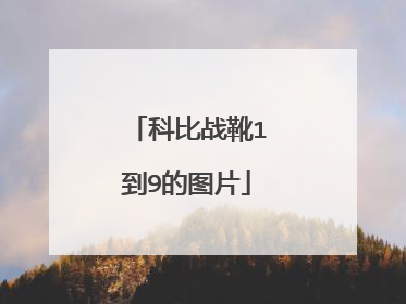 科比战靴1到9的图片