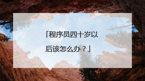 程序员四十岁以后该怎么办?