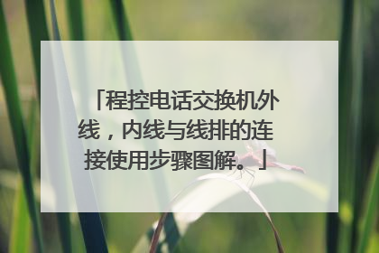 程控电话交换机外线,内线与线排的连接使用步骤图解。