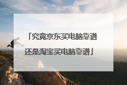 究竟京东买电脑靠谱还是淘宝买电脑靠谱
