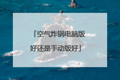 空气炸锅电脑版好还是手动版好