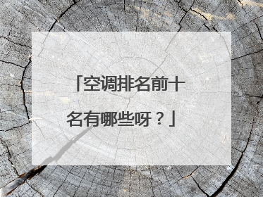 空调排名前十名有哪些呀？