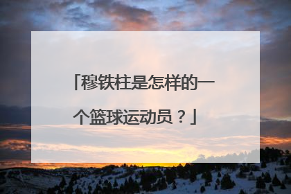穆铁柱是怎样的一个篮球运动员？