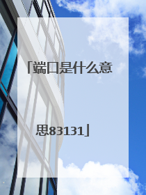 端口是什么意思83131