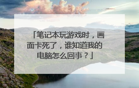 笔记本玩游戏时,画面卡死了,谁知道我的电脑怎么回事?