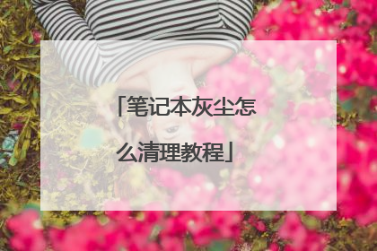 笔记本灰尘怎么清理教程