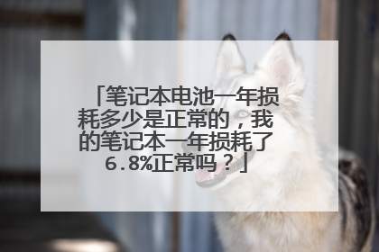 笔记本电池一年损耗多少是正常的,我的笔记本一年损耗了6.8%正常吗?