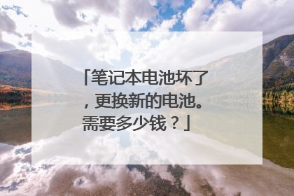 笔记本电池坏了,更换新的电池。需要多少钱?