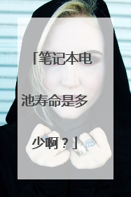 笔记本电池寿命是多少啊?