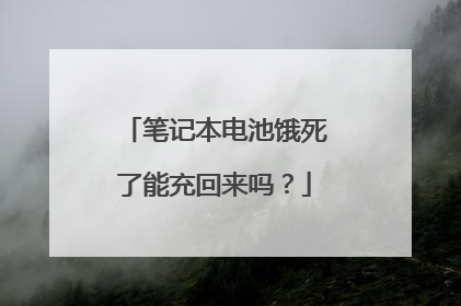 笔记本电池饿死了能充回来吗？