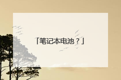 笔记本电池?