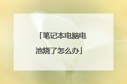 笔记本电脑电池烧了怎么办
