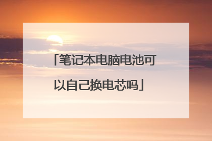 笔记本电脑电池可以自己换电芯吗