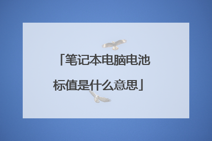 笔记本电脑电池标值是什么意思