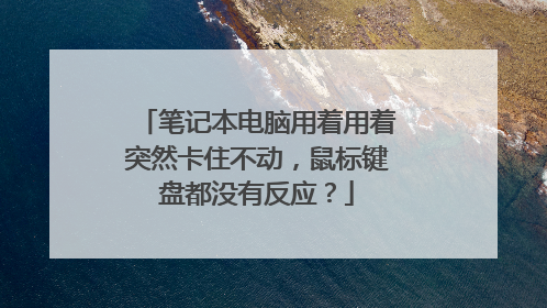 笔记本电脑用着用着突然卡住不动,鼠标键盘都没有反应?