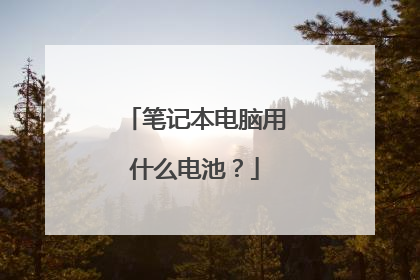 笔记本电脑用什么电池?