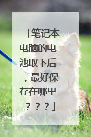 笔记本电脑的电池取下后，最好保存在哪里？？？
