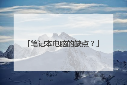 笔记本电脑的缺点？