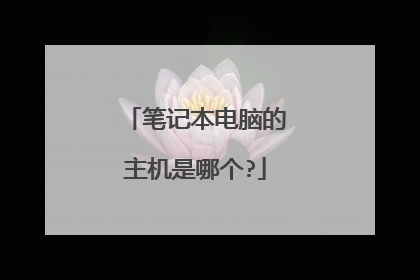 笔记本电脑的主机是哪个?