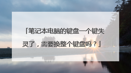 笔记本电脑的键盘一个键失灵了,需要换整个键盘吗?