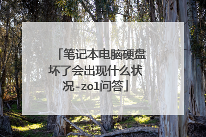 笔记本电脑硬盘坏了会出现什么状况-zol问答