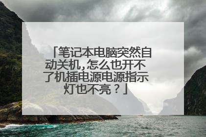 笔记本电脑突然自动关机,怎么也开不了机插电源电源指示灯也不亮?