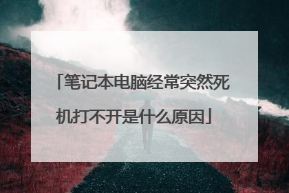 笔记本电脑经常突然死机打不开是什么原因