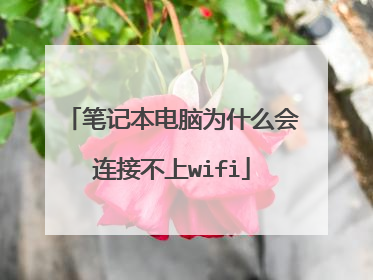 笔记本电脑为什么会连接不上wifi