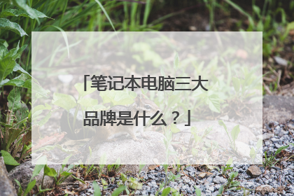 笔记本电脑三大品牌是什么?