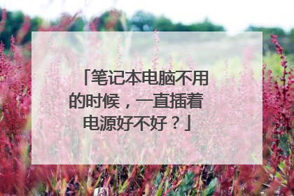 笔记本电脑不用的时候，一直插着电源好不好？