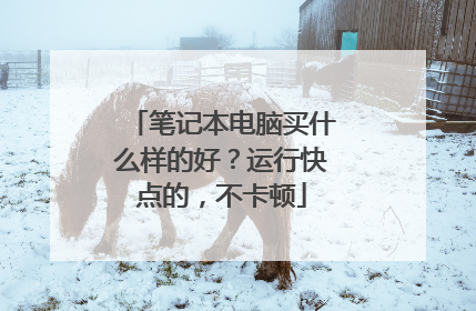 笔记本电脑买什么样的好?运行快点的,不卡顿