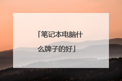 笔记本电脑什么牌子的好