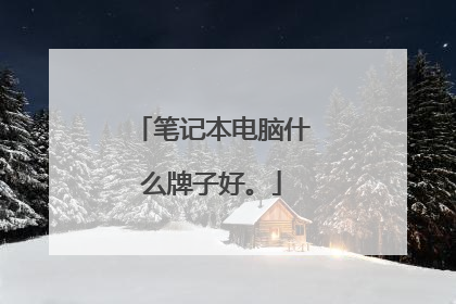 笔记本电脑什么牌子好。