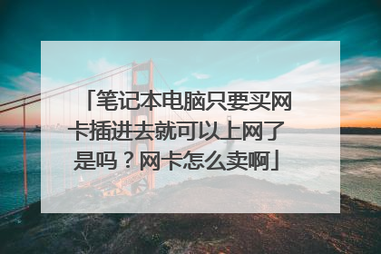 笔记本电脑只要买网卡插进去就可以上网了是吗？网卡怎么卖啊