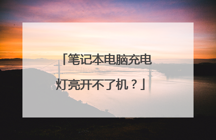 笔记本电脑充电灯亮开不了机?