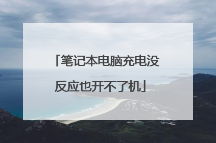 笔记本电脑充电没反应也开不了机
