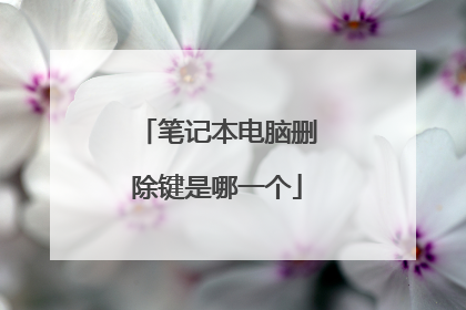 笔记本电脑删除键是哪一个