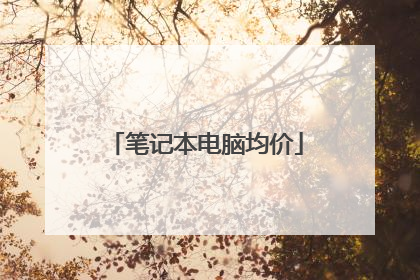 笔记本电脑均价