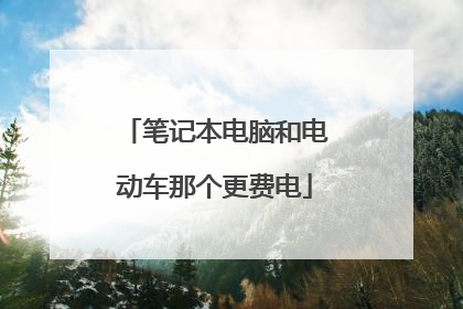 笔记本电脑和电动车那个更费电