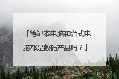 笔记本电脑和台式电脑都是数码产品吗?