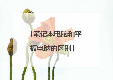 笔记本电脑和平板电脑的区别