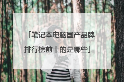 笔记本电脑国产品牌排行榜前十的是哪些